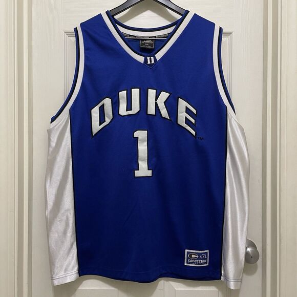 Vintage Colosseum Duke Blue Devils College Basketball NCAA Jersey #1 Size XXL - Picture 1 of 9